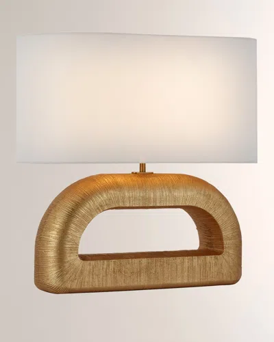 Visual Comfort Signature Utopia Combed Console Lamp By Kelly Wearstler In Gold