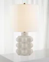 Visual Comfort Signature Vedra Medium Table Lamp By Aerin In Silver