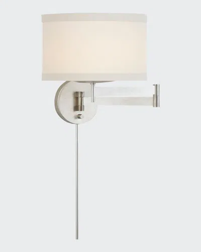 Visual Comfort Signature Walker Swing Arm Sconce In Gray
