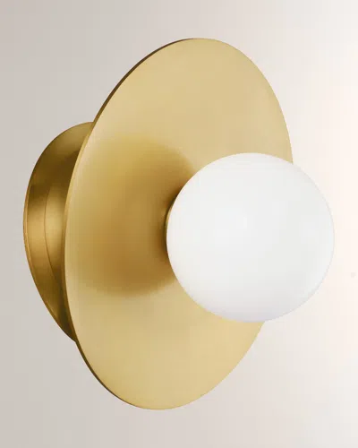 Visual Comfort Studio 1 - Light Angled Wall Sconce Nodes By Kelly Wearstler In Burnished Brass
