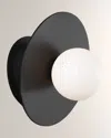 Visual Comfort Studio 1 - Light Angled Wall Sconce Nodes By Kelly Wearstler In Midnight Black