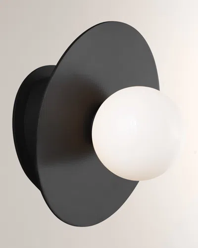 Visual Comfort Studio 1 - Light Angled Wall Sconce Nodes By Kelly Wearstler In Midnight Black