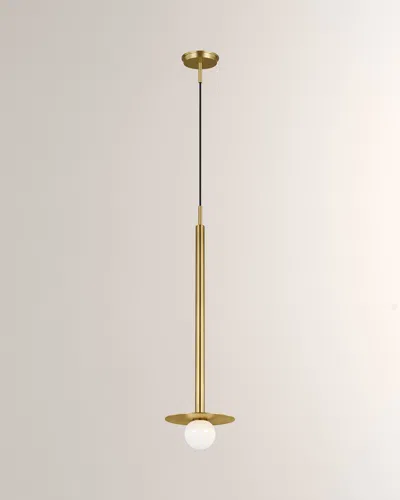 Visual Comfort Studio 1 - Light Long Pendant Nodes By Kelly Wearstler In Burnished Brass