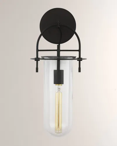 Visual Comfort Studio 1 - Light Short Wall Sconce Nuance By Kelly Wearstler In Aged Iron