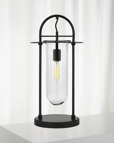 Visual Comfort Studio 1 - Light Table Lamp Nuance By Kelly Wearstler In Aged Iron