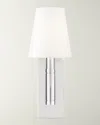 Visual Comfort Studio 1 - Light Wall Sconce Beckham Classic By Thomas O'brien In Polished Nickel