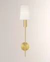 Visual Comfort Studio 1 - Light Wall Sconce Beckham Modern By Thomas O'brien In Burnished Brass