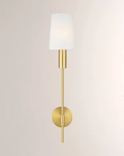 Visual Comfort Studio 1 - Light Wall Sconce Beckham Modern By Thomas O'brien In Burnished Brass