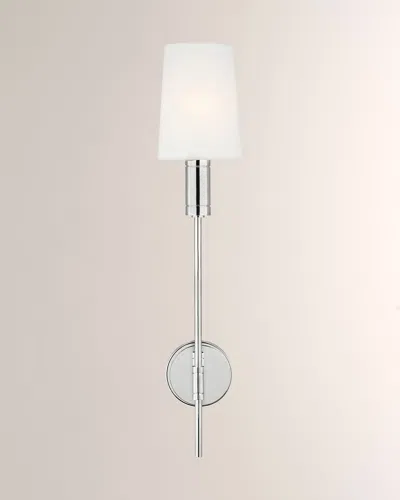 Visual Comfort Studio 1 - Light Wall Sconce Beckham Modern By Thomas O'brien In Polished Nickel