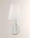 Visual Comfort Studio 1 - Light Wall Sconce Logan By Thomas O'brien In Polished Nickel