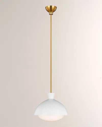 Visual Comfort Studio 1 -light Large Pendant Lucerne By Aerin In Burnished Brass