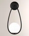 Visual Comfort Studio 1- Light Sconce Galassia By Aerin In Midnight Black