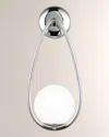 Visual Comfort Studio 1- Light Sconce Galassia By Aerin In Polished Nickel