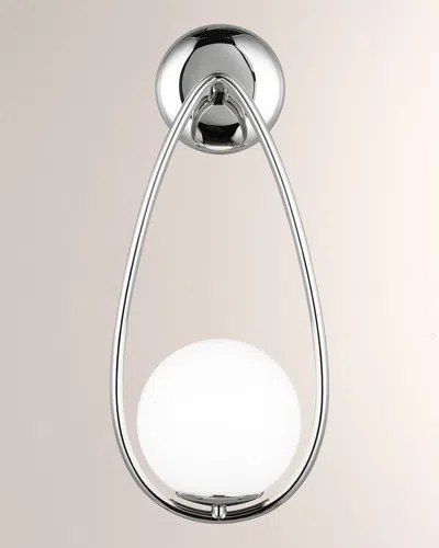 Visual Comfort Studio 1- Light Sconce Galassia By Aerin In Polished Nickel