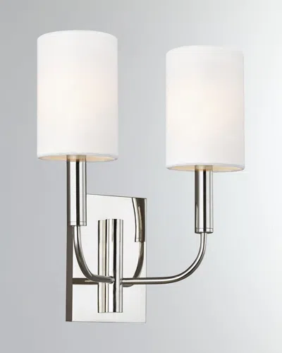 Visual Comfort Studio 2 - Light Wall Sconce Brianna By Ellen Degeneres In Polished Nickel