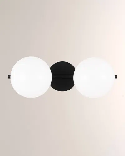 Visual Comfort Studio 2-light Vanity Lune By Ellen Degeneres In Black