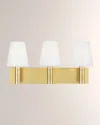 Visual Comfort Studio 3 - Light Vanity Beckham Classic By Thomas O'brien In Burnished Brass