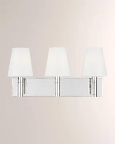 Visual Comfort Studio 3 - Light Vanity Beckham Classic By Thomas O'brien In Polished Nickel