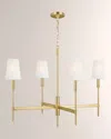 Visual Comfort Studio 4 - Light Chandelier Beckham Classic By Thomas O'brien In Burnished Brass