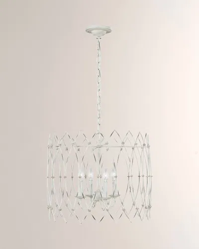 Visual Comfort Studio 4 - Light Chandelier Gardner Rustic White By Chapman & Myers