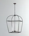 Visual Comfort Studio 4 - Light Lantern Stonington By Chapman & Myers In Smith Steel