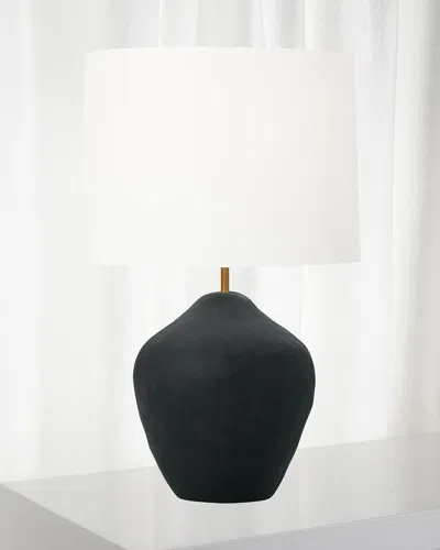 Visual Comfort Studio Cadley Table Lamp By Hable In Rough Black Ceramic