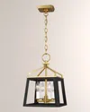 Visual Comfort Studio Carlow Small Lantern By Chapman & Myers In Midnight Black