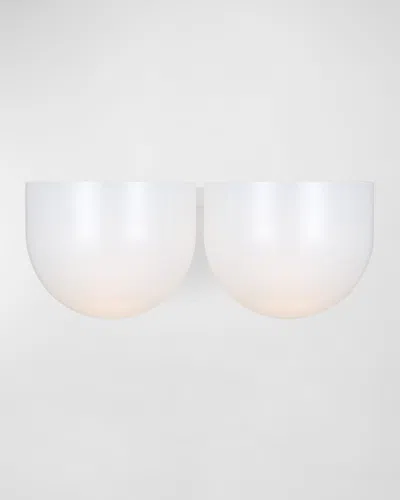 Visual Comfort Studio Cheverny Medium Vanity Light By Christiane Lemieux In Matte White