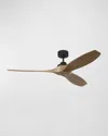 Visual Comfort Studio Collins 60" Smart Ceiling Fan In Brown