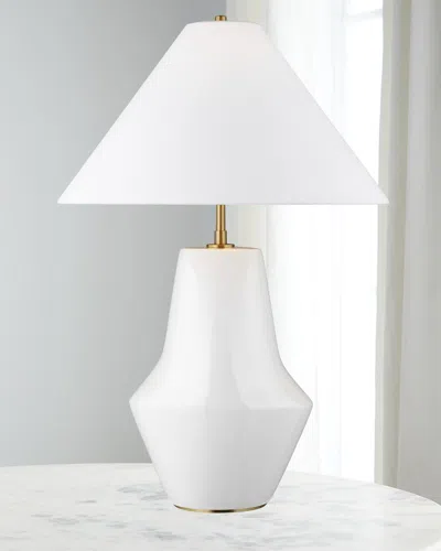 Visual Comfort Studio Contour Short Table Lamp By Kelly Wearstler In White