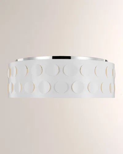 Visual Comfort Studio Dottie Large Flush Mount By Kate Spade New York In Polished Nickel