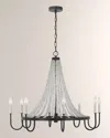 Visual Comfort Studio Leon Large Chandelier By Alexa Hampton In Dark Weathered Zinc