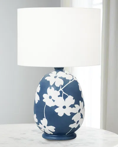 Visual Comfort Studio Lila Table Lamp By Hable In Semi Matte Navy Blue