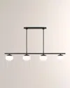 Visual Comfort Studio Lune Large Linear Chandelier By Ellen Degeneres In Black