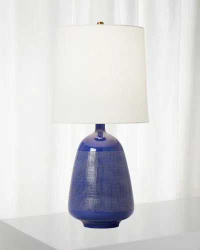 Visual Comfort Studio Ornella 27" Table Lamp By Aerin In Blue Celadon