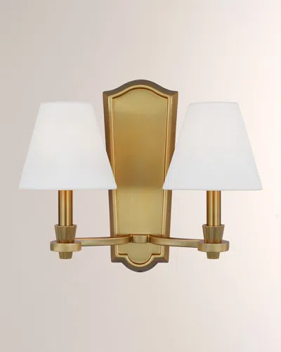 Visual Comfort Studio Paisley Double Sconce By Alexa Hampton In Gold