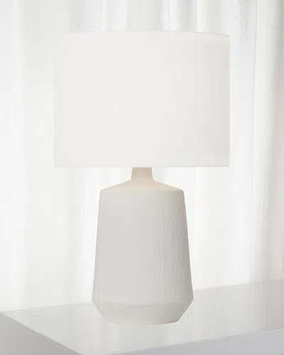 Visual Comfort Studio Panola Table Lamp By Hable In Matte White Ceramic