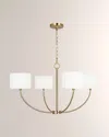 Visual Comfort Studio Sawyer Small Chandelier By Kate Spade New York In Gold