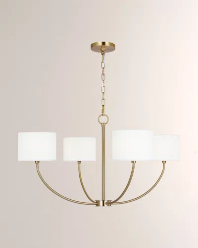 Visual Comfort Studio Sawyer Small Chandelier By Kate Spade New York In Gold