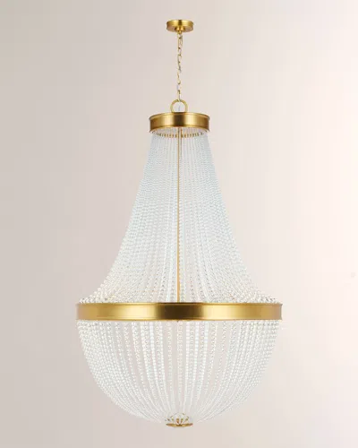 Visual Comfort Studio Summerhill Large Chandelier By Chapman & Myers In Burnished Brass
