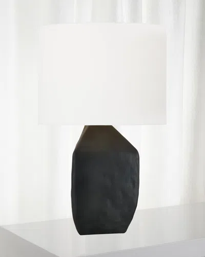 Visual Comfort Studio Sybert Table Lamp By Hable In Rough Black Ceramic
