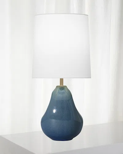 Visual Comfort Studio Ulla Small Table Lamp By Aerin In Blue Anglia Crackle