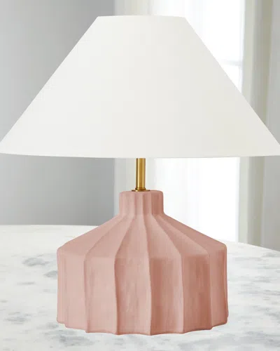 Visual Comfort Studio Veneto Medium Table Lamp By Kelly Wearstler In Rose