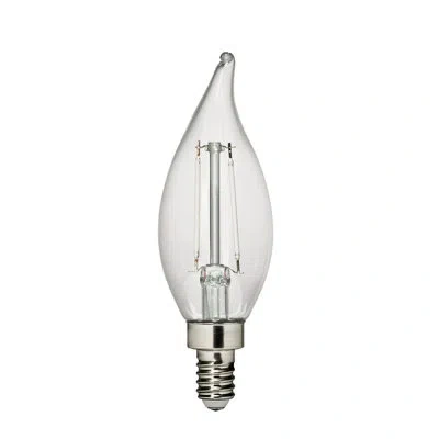 Visual Comfort Studio Visual Comfort & Co. Led Flame Tip 2.5w Warm White E12 Candelabra Base Clear Edison Style Light Bulb