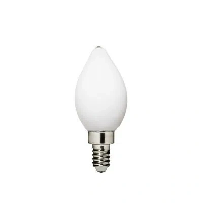 Visual Comfort Studio Visual Comfort & Co. Led Torpedo Shape 4w E12 Candelabra Base Frosted Light Bulb In White