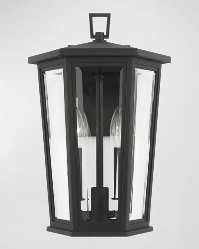 Visual Comfort Studio Witley Medium Wall Lantern By Sean Lavin In Textured Black