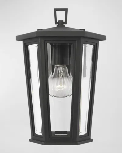 Visual Comfort Studio Witley Small Wall Lantern By Sean Lavin In Textured Black