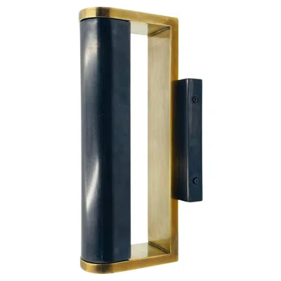 Pre-owned Visual Comfort Thomas O'brien “david” Wall Sconce For , Patinated Brass In Black