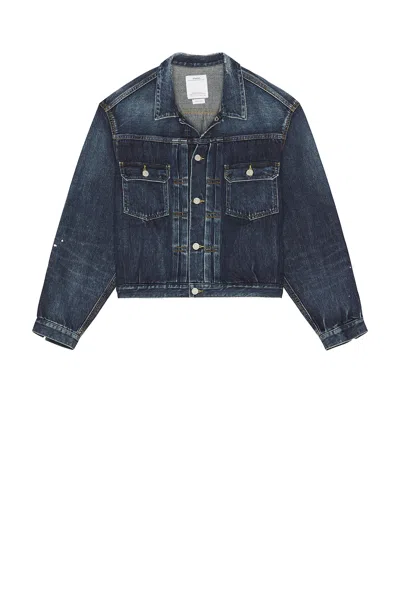 Visvim 101x Dmgd-1010 Denim Jacket In Purple