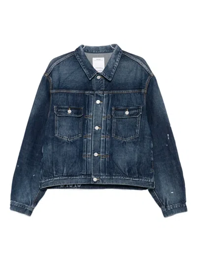 VISVIM 101X PAINT-SPLATTER DENIM JACKET